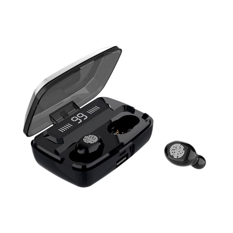 Fone Bluetooth sem Fio com Display Digital - Som Potente e Controle Touch