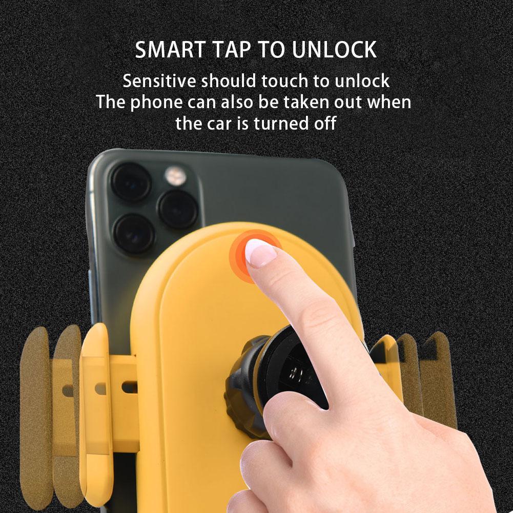 Carregador Sem Fio Veicular com Sensor Inteligente - Suporte Automático para Celular