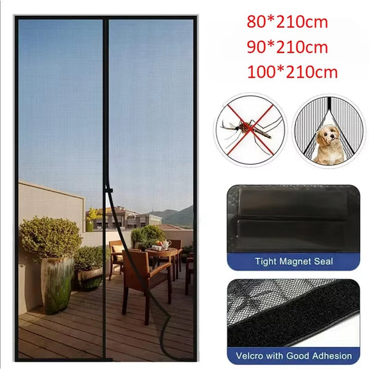 Magnetic Mosquito Net for Window Door Curtain Insect Screen Anti-Mosquito Net Curtains Invisible Mesh Protective Shades Home