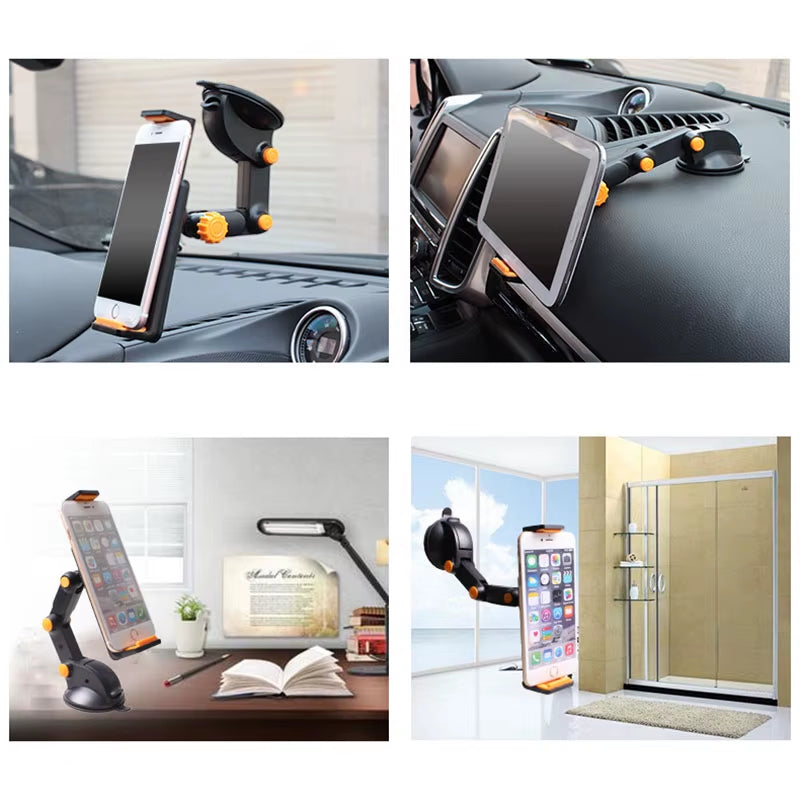 Cauklo Sucker Car Phone Holder 4-11 Inch Tablet Stand for IPAD Air Mini Strong Suction Tablet Car Holder Stand for Iphone X 8