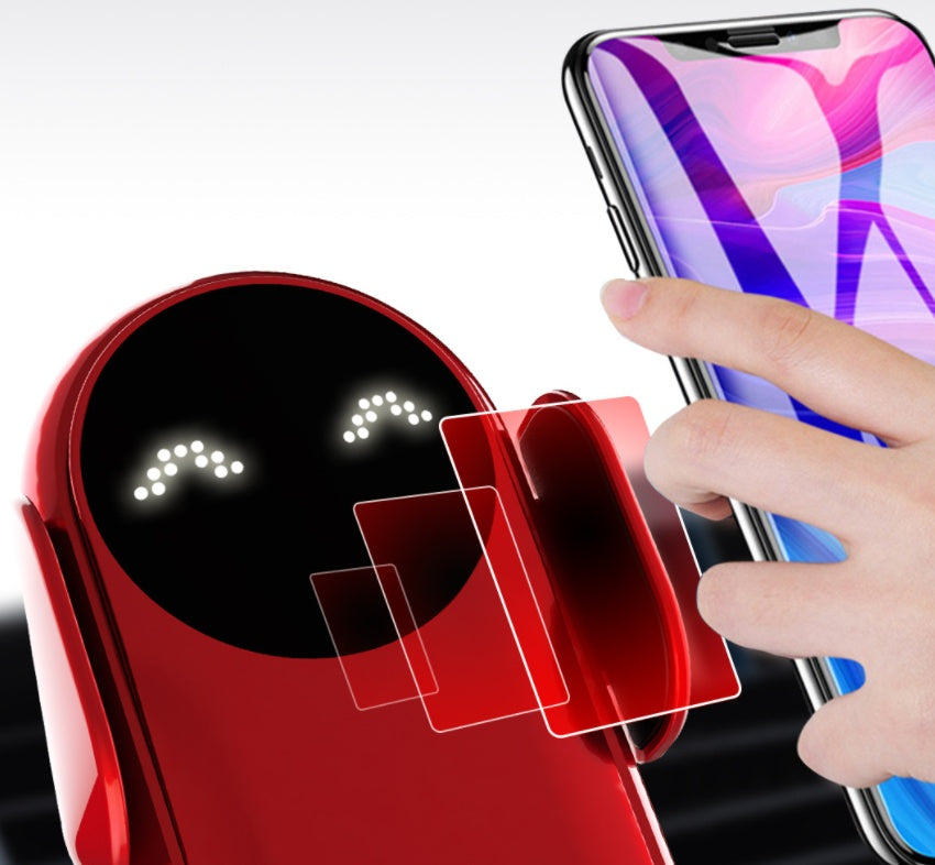 Carregador Sem Fio Veicular com Sensor Inteligente - Suporte Automático para Celular