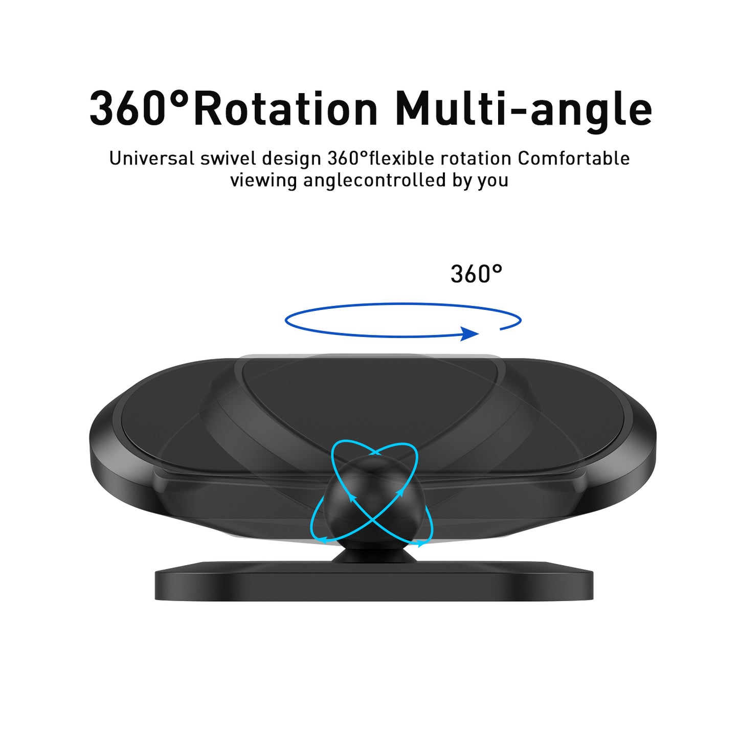 Suporte Magnético 360° Ultra Fixo Para Celular - Direção Segura Sem Quedas