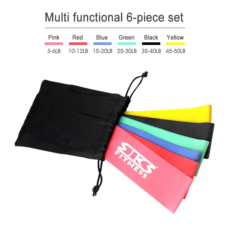 Faixa elástica para camping, ioga, cinto elástico fitness, modelagem de pernas, exercícios básicos, anel de resistência circular