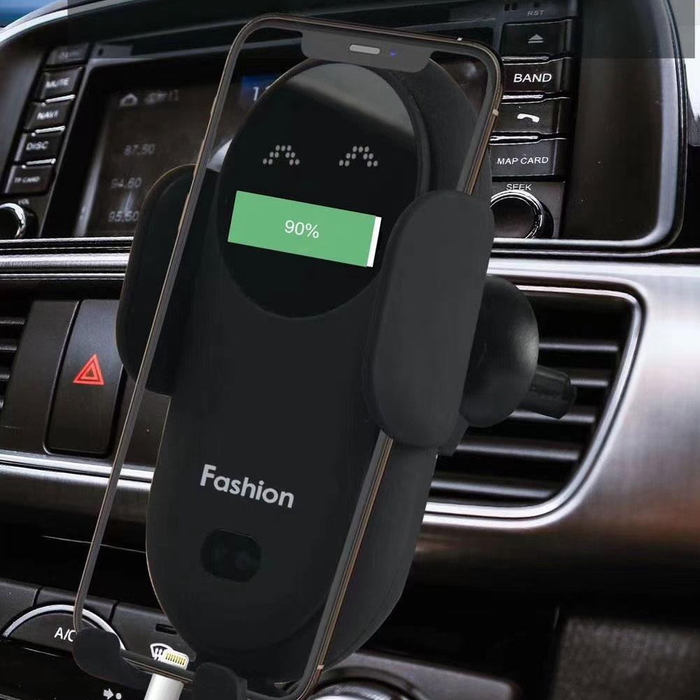 Carregador Sem Fio Veicular com Sensor Inteligente - Suporte Automático para Celular