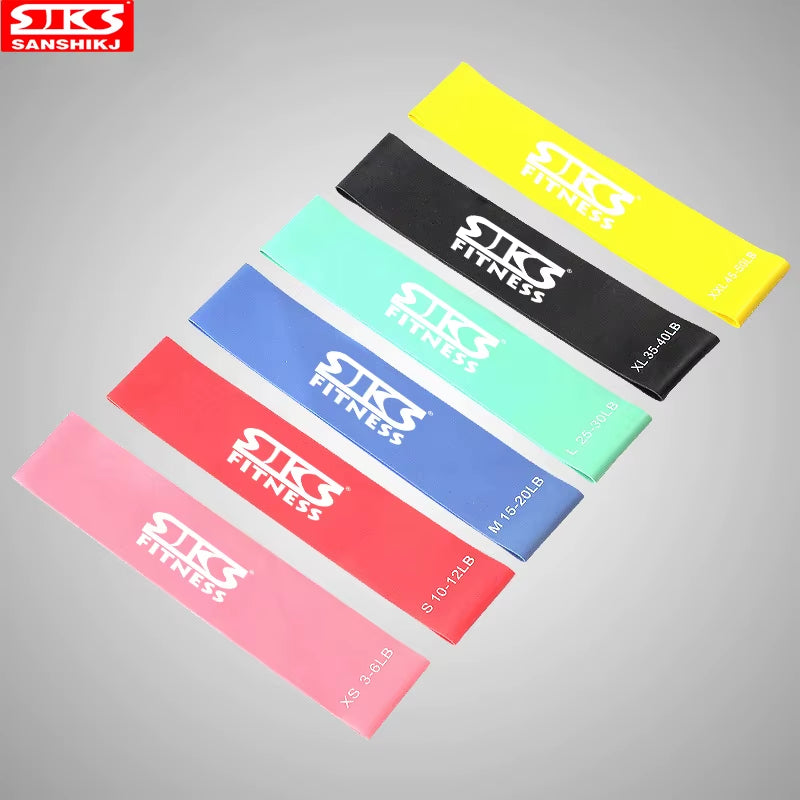 Faixa elástica para camping, ioga, cinto elástico fitness, modelagem de pernas, exercícios básicos, anel de resistência circular